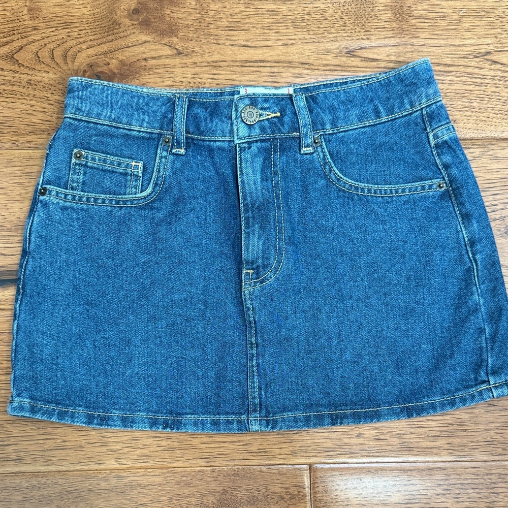 BDG Blue Denim Mini Skirt